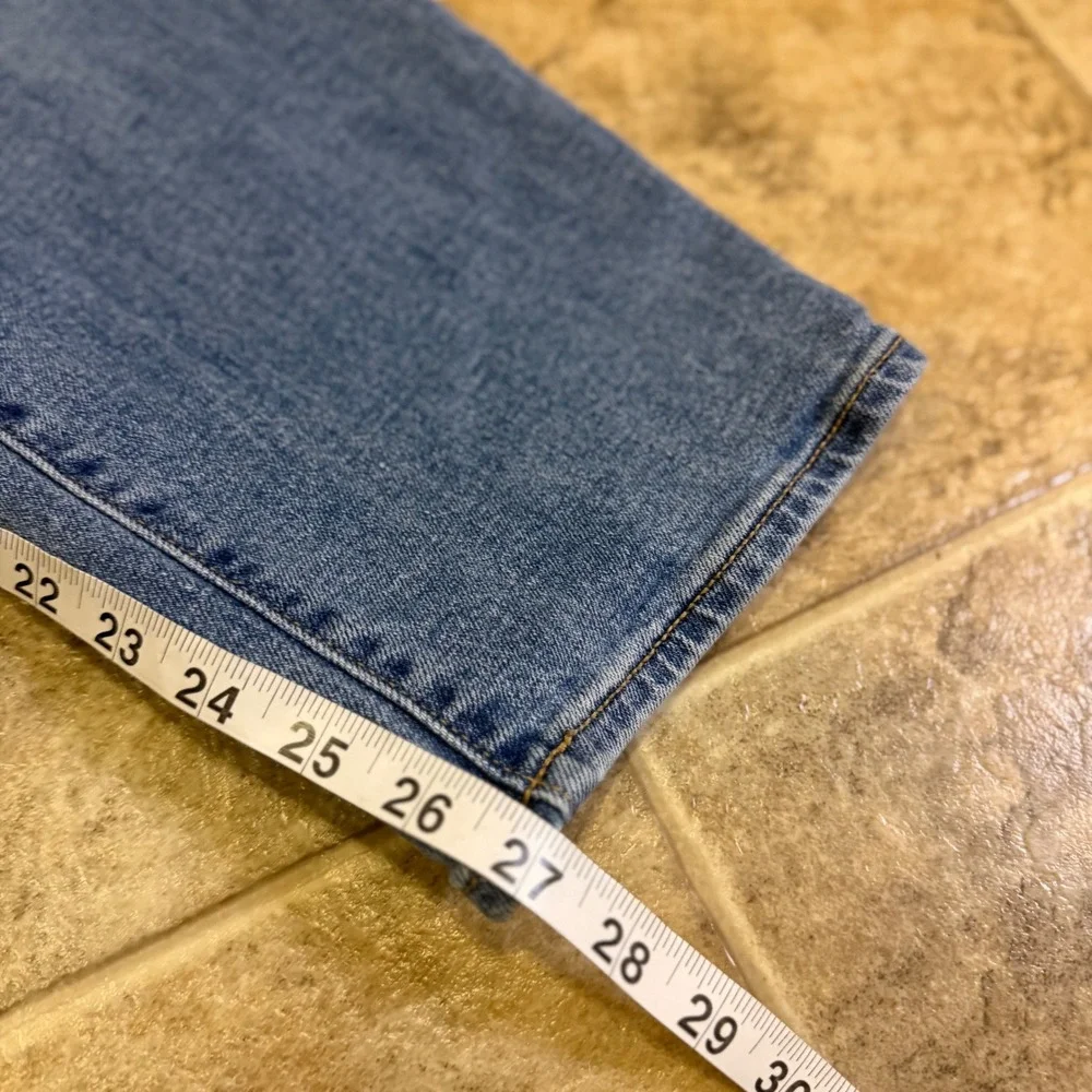 Old Navy OG Loose High-Rise Straight Leg Jeans Medium Wash Blue 6 Petite
